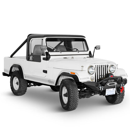 Mid Width Front Bumper w/ LED Spotlights For 1976-1986 Jeep CJ-5 CJ-7 CJ-8 Scrambler - Ultralisk4x4