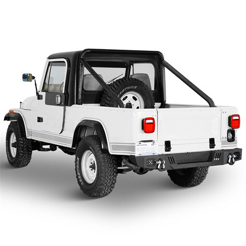 Aftermarket Front & Rear Bumper w/ LED Lights For 1976-1986 Jeep CJ-5 CJ-7 CJ-8 Scrambler - Ultralisk4x4