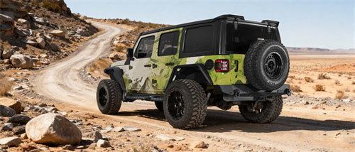 Off-Road Rear Bumper w/ LED spotlights For 2018-2026 Jeep Wrangler JL - Ultralisk4x4