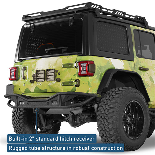 Rock Crawler Rear Bumper For 2018-2026 Jeep Wrangler JL - Ultralisk4x4