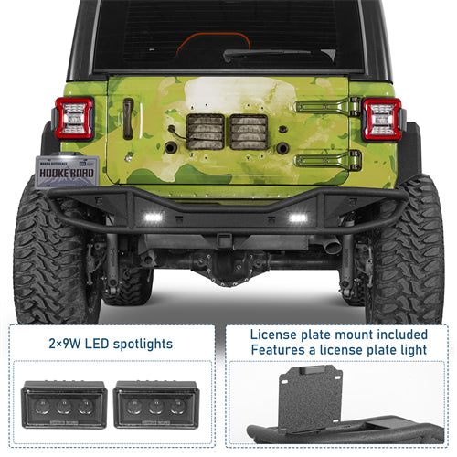 Rock Crawler Rear Bumper For 2018-2026 Jeep Wrangler JL - Ultralisk4x4