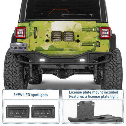 Rock Crawler Rear Bumper For 2018-2026 Jeep Wrangler JL - Ultralisk4x4