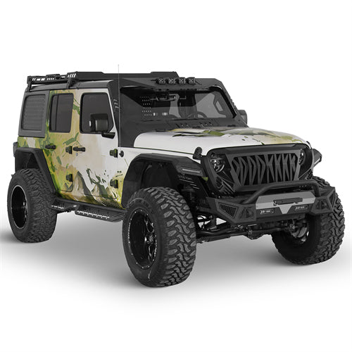 Winglet Stubby Front Bumper For 2018-2026 Jeep Wrangler JL & Gladiator JT - Ultralisk4x4