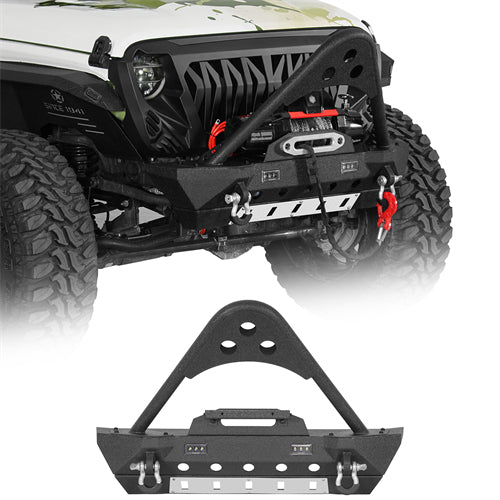 Stubby Front Bumper For 2018-2026 Jeep Wrangler JL & Gladiator JT - Ultralisk4x4