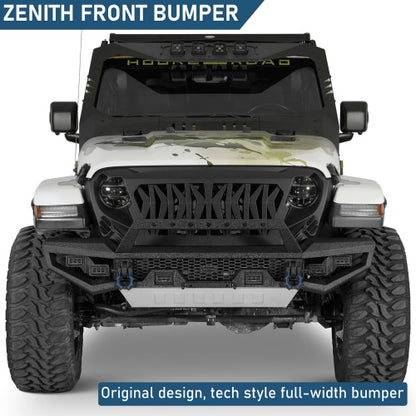 Zenith Full-Width Front Bumper For Jeep 2018-2026 Wrangler JL & Gladiaotr JT - Ultralisk4x4