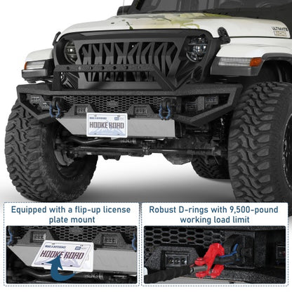 Zenith Full-Width Front Bumper For Jeep 2018-2026 Wrangler JL & Gladiaotr JT - Ultralisk4x4