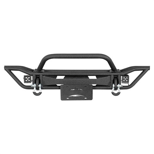Road Trip Tubular Front Bumper w/ LED Spotlights For 1997-2006 Jeep Wrangler TJ - Ultralisk4x4