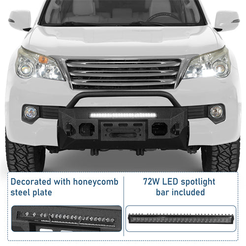 Blink Stubby Front Bumper For 2010-2013  Lexus GX460 - Ultralisk4x4