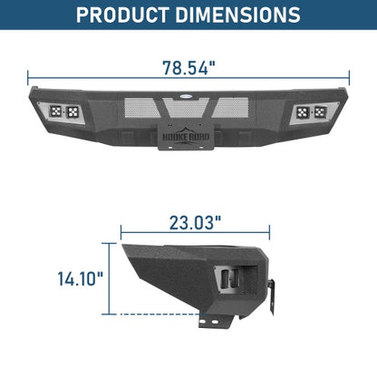 Full-Width Front Bumper For 1994-2001 Ram 1500 & 1994-2002 Ram 2500/3500 - Ultralisk4x4