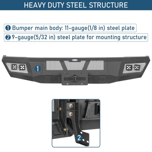 Full-Width Front Bumper For 1994-2001 Ram 1500 & 1994-2002 Ram 2500/3500 - Ultralisk4x4