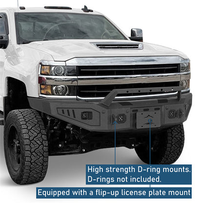 Front Bumper For 2015-2019 Chevy Silverado 2500HD/3500HD - Ultralisk4x4