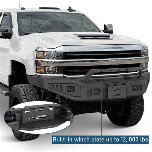 Front Bumper For 2015-2019 Chevy Silverado 2500HD/3500HD - Ultralisk4x4