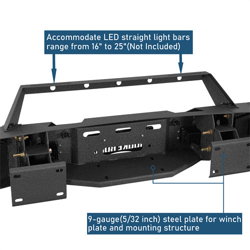 Front Bumper For 2015-2019 Chevy Silverado 2500HD/3500HD - Ultralisk4x4