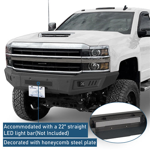 Front Bumper For 2015-2019 Chevy Silverado 2500HD/3500HD - Ultralisk4x4