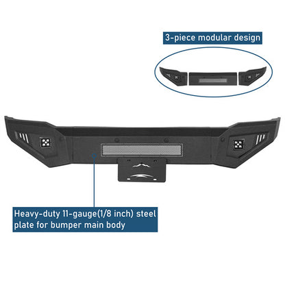 Front Bumper w/ LED Spotlights Included For 2015-2019 Chevy Silverado 2500HD/3500HD - Ultralisk4x4