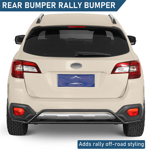 Rear Bumper Rally Tubular Bumper For 2015-2019 Subaru Outback - Ultralisk4x4