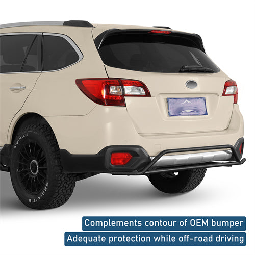 Rear Bumper Rally Tubular Bumper For 2015-2019 Subaru Outback - Ultralisk4x4