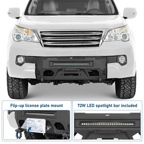 Blink Stubby Front Bumper For 2010-2013 Lexus GX460 - Ultralisk4x4
