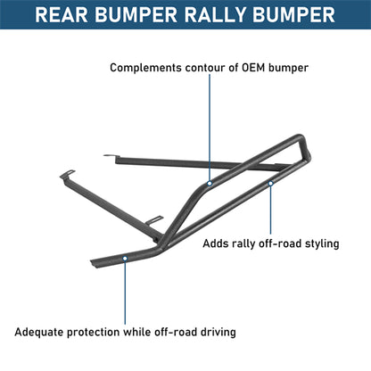 Rear Bumper Rally Tubular Bumper For 2015-2019 Subaru Outback - Ultralisk4x4