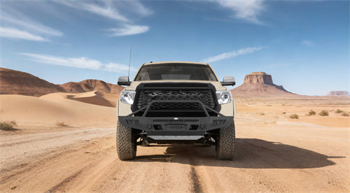 ExplorerX Front Bumper w/ LED Spot Lights For 2014-2021 Toyota Tundra - Ultralisk4x4