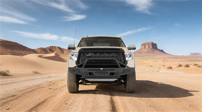 ExplorerX Front Bumper w/ LED Spot Lights For 2014-2021 Toyota Tundra - Ultralisk4x4