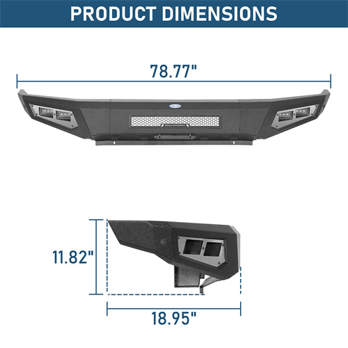 Guardian Ⅰ Front Bumper For 2014-2021 Toyota Tundra - Ultralisk4x4