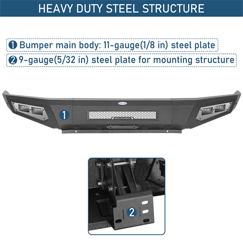 Guardian Ⅰ Front Bumper For 2014-2021 Toyota Tundra - Ultralisk4x4