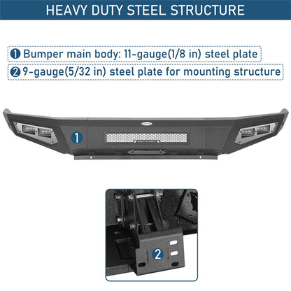 Guardian Ⅰ Front Bumper For 2014-2021 Toyota Tundra - Ultralisk4x4