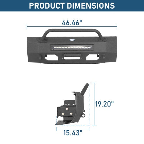 Blink Stubby Front Bumper For 2014-2021 Toyota Tundra - Ultralisk4x4