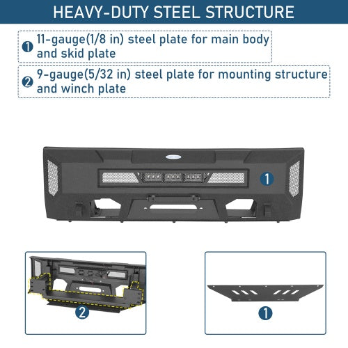 Blink Stubby Front Bumper For 14-21 Toyota Tundra - Ultralisk4x4
