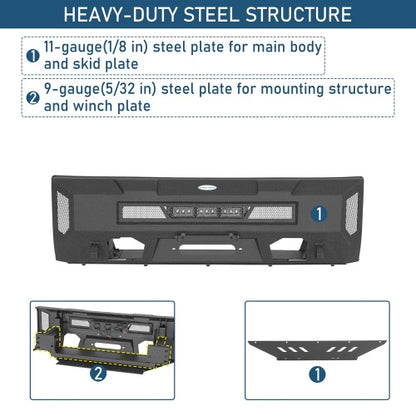 Blink Stubby Front Bumper For 14-21 Toyota Tundra - Ultralisk4x4