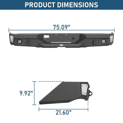 Guardian Ⅱ Rear Bumper For 2014-2021 Toyota Tundra - Ultralisk4x4