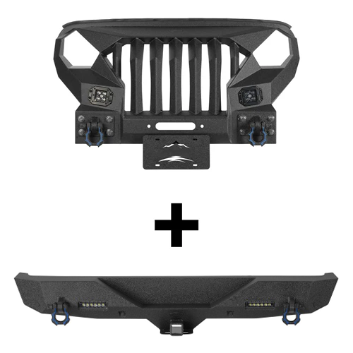 Mad Max Front Bumper & Rear Bumper Combo For 2018-2026 Jeep Wrangler JL - Ultralisk4x4