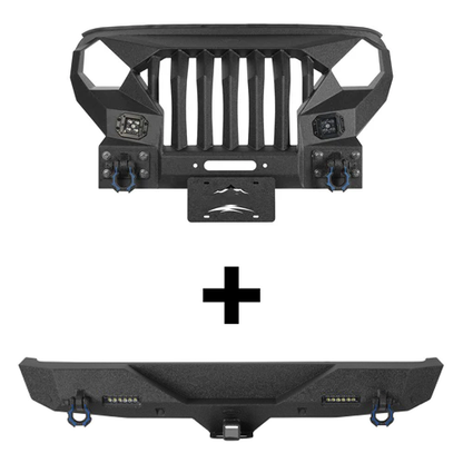 Mad Max Front Bumper & Rear Bumper Combo For 2018-2026 Jeep Wrangler JL - Ultralisk4x4