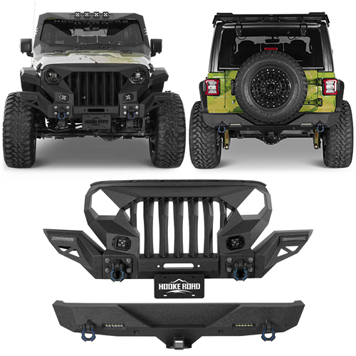 Mad Max Front Bumper & Rear Bumper Combo For 2018-2026 Jeep Wrangler JL - Ultralisk4x4