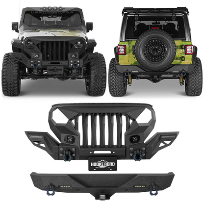 Mad Max Front Bumper & Rear Bumper Combo For 2018-2026 Jeep Wrangler JL - Ultralisk4x4