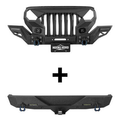 Mad Max Front Bumper & Rear Bumper Combo For 2018-2026 Jeep Wrangler JL - Ultralisk4x4