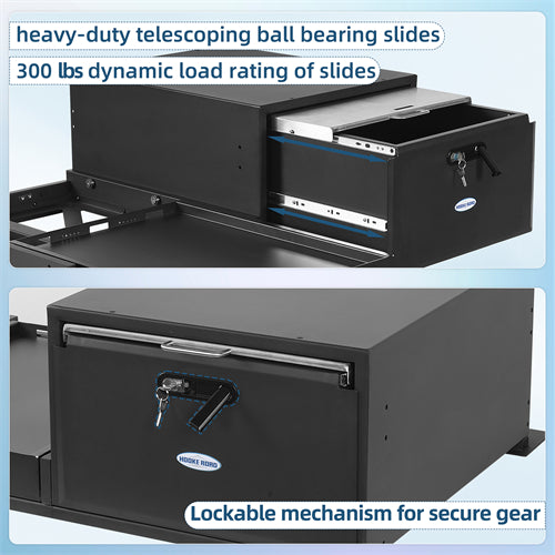 Cargo Drawer & Fridge Slide Mount System For 2015-2025 Jeep Wrangler JK & JL 4-Door & 2021-2025 Ford Bronco 4-Door - Ultralisk4x4