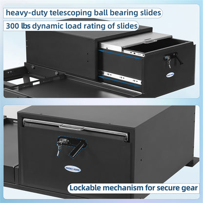 Cargo Drawer & Fridge Slide Mount System For 2015-2025 Jeep Wrangler JK & JL 4-Door & 2021-2025 Ford Bronco 4-Door - Ultralisk4x4