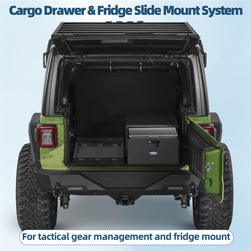 Cargo Drawer & Fridge Slide Mount System For 2015-2025 Jeep Wrangler JK & JL 4-Door & 2021-2025 Ford Bronco 4-Door - Ultralisk4x4
