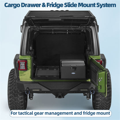 Cargo Drawer & Fridge Slide Mount System For 2015-2025 Jeep Wrangler JK & JL 4-Door & 2021-2025 Ford Bronco 4-Door - Ultralisk4x4