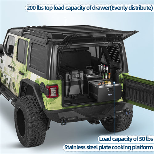 Cargo Drawer & Fridge Slide Mount System For 2015-2025 Jeep Wrangler JK & JL 4-Door & 2021-2025 Ford Bronco 4-Door - Ultralisk4x4
