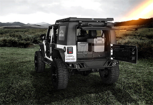 Cargo Drawer System & Fridge Slide Mount For 2015-2025 Jeep Wrangler JK/JL 4-Door - Ultralisk4x4