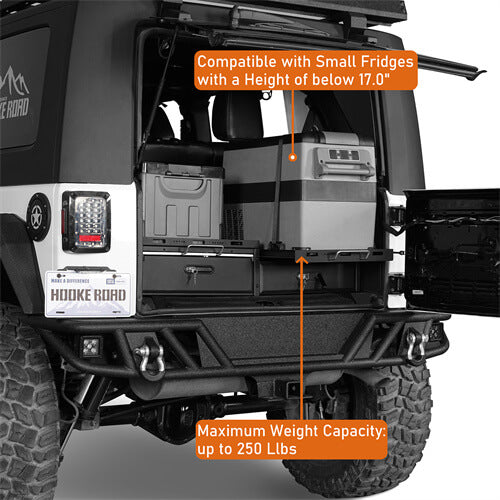 Cargo Drawer System & Fridge Slide Mount For 2015-2024 Jeep Wrangler JK/JL 4-Door-Ultralisk4x4-u2089s-7