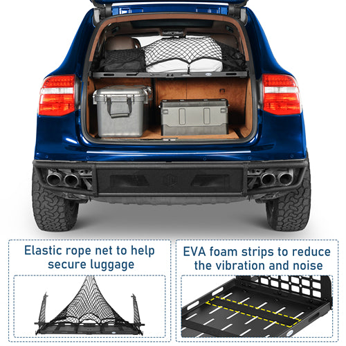 Rear Window Molle Panel & Interior Cargo Rack Kit For 2003-2010 Porsche Cayenne 955/957 - Ultralisk4x4