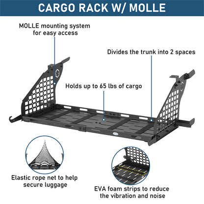 Rear Window Molle Panel & Interior Cargo Rack Kit For 2003-2010 Porsche Cayenne 955/957 - Ultralisk4x4