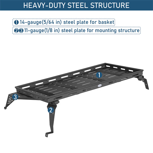 Lightweight Steel Basket Cargo Rack For 2015-2019 Subaru Outback - Ultralisk4x4