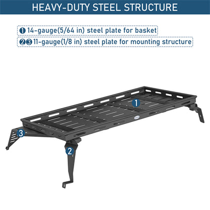Lightweight Steel Basket Cargo Rack For 2015-2019 Subaru Outback - Ultralisk4x4