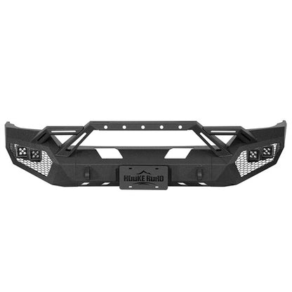 Earthshaker Series Front Bumper w/ Winch Plate & 4 × LED Lights For 2016-2018 Chevy Silverado 1500 - Ultralisk4x4