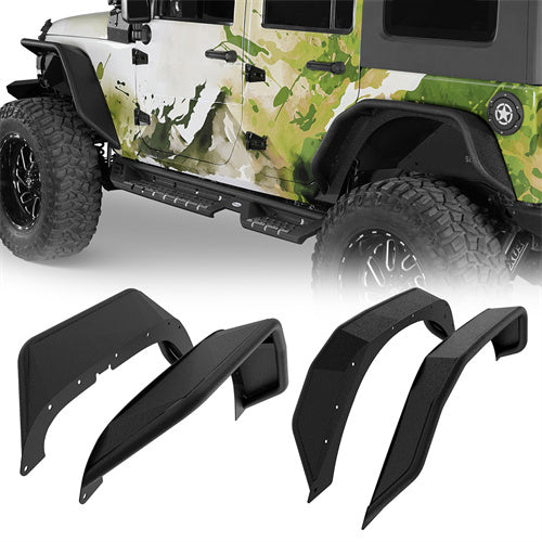 Tubular Fender Flares For 2007-2018 Jeep Wrangler JK - Ultralisk 4x4